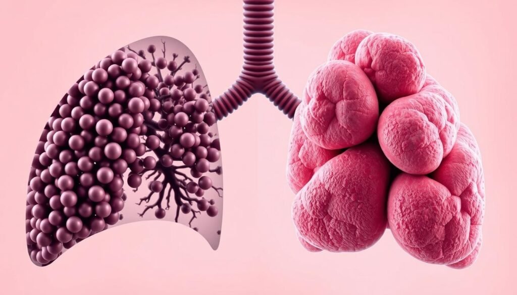 comparing lung cancer types