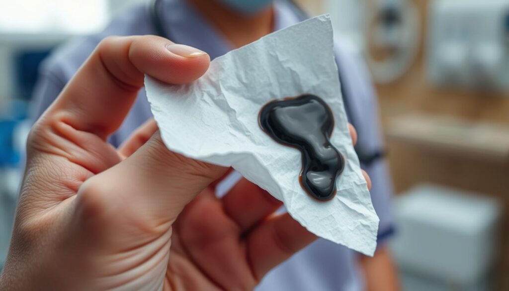 coughing up black mucus