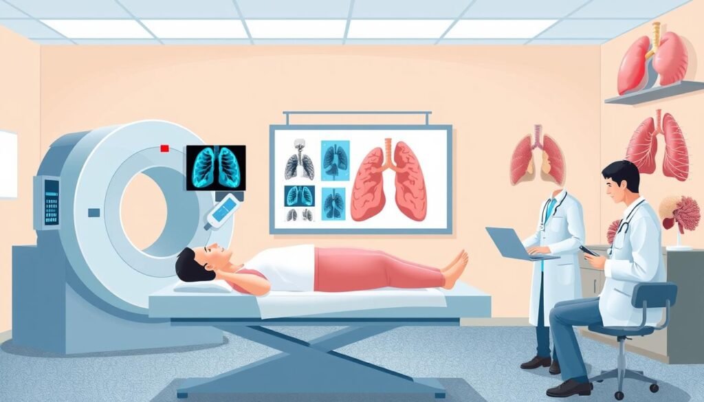 diagnostic procedures for lung cancer and mesothelioma