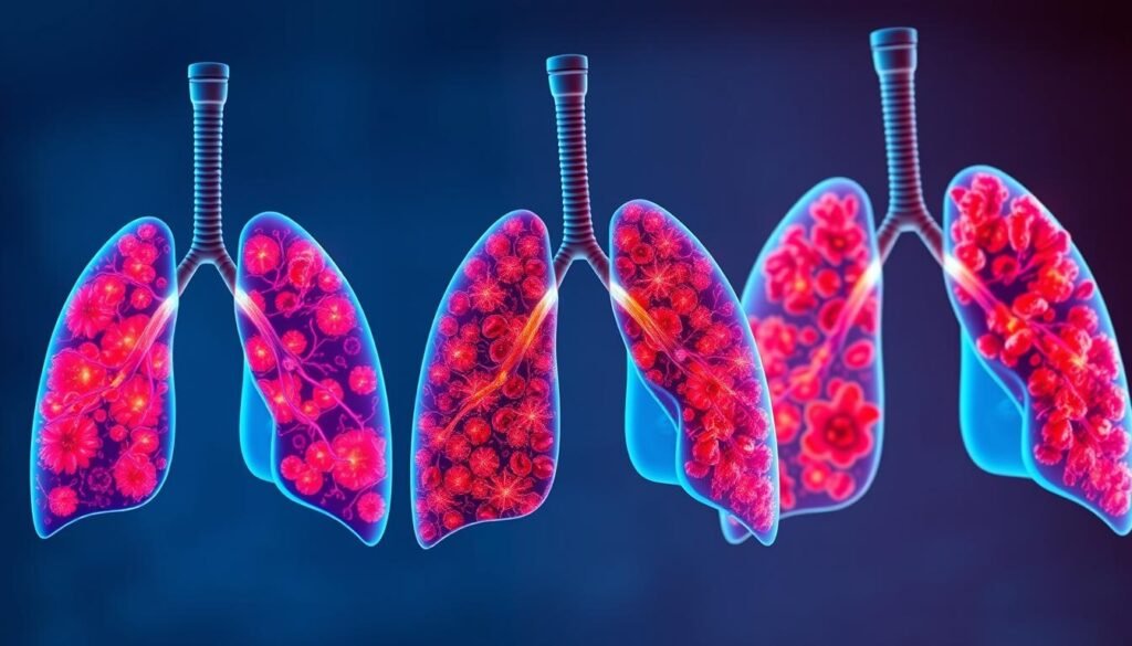 different stages of lung cancer