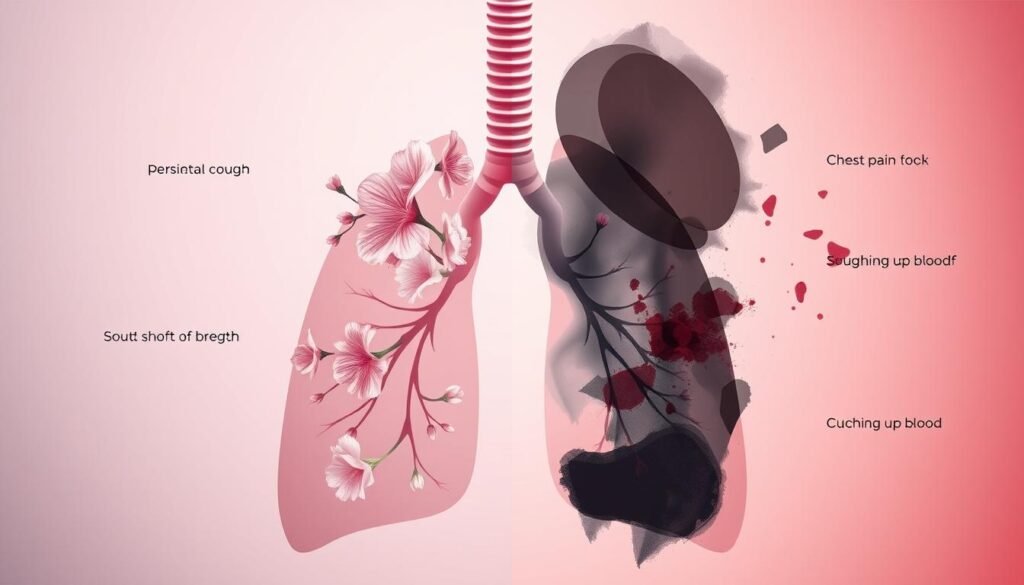 differentiating lung cancer symptoms