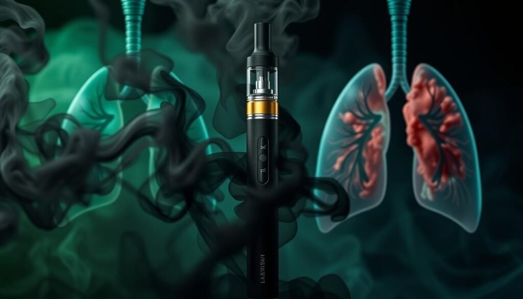 does weed vape cause lung cancer