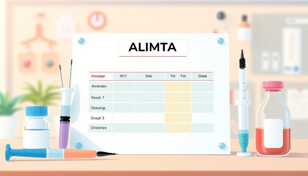dosage and administration guidelines for Alimta