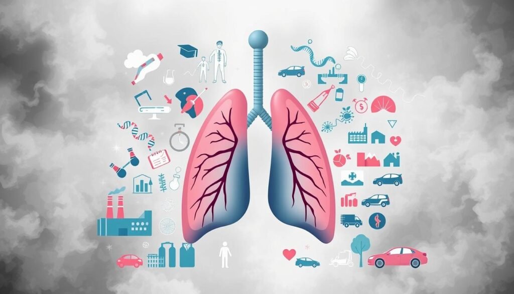 factors affecting lung cancer spread