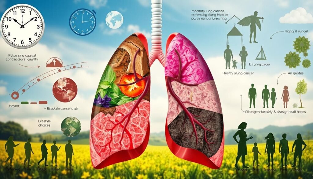 factors affecting lung cancer survival rates