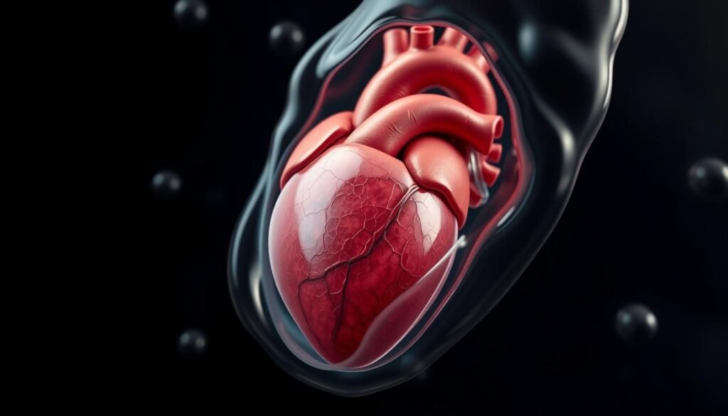 fluid around the heart