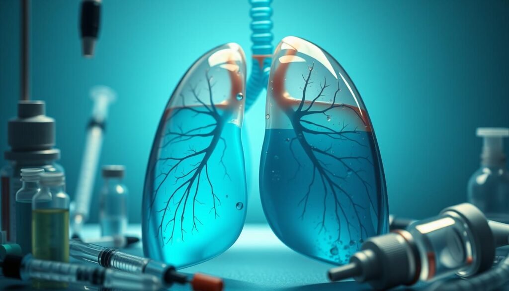 fluid in lung cancer