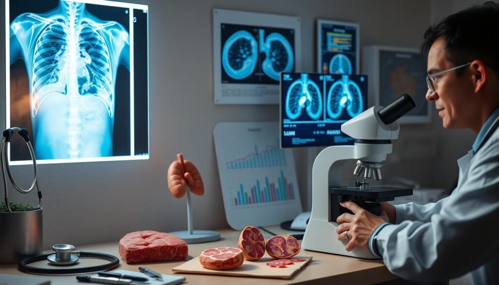 how do they diagnose lung cancer
