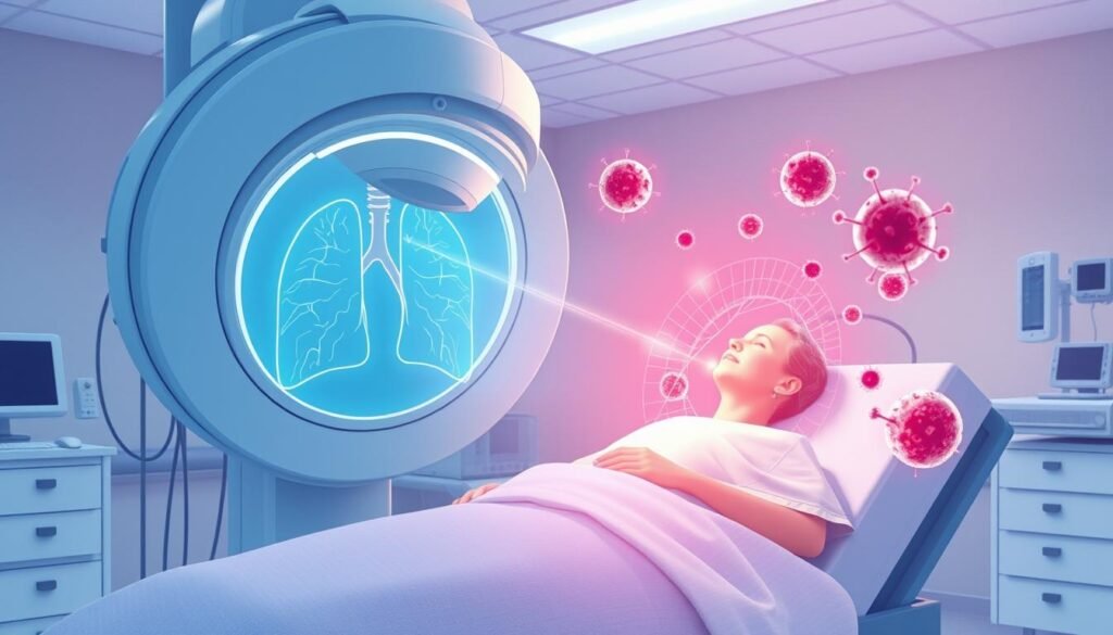 how radiation therapy works for lung cancer