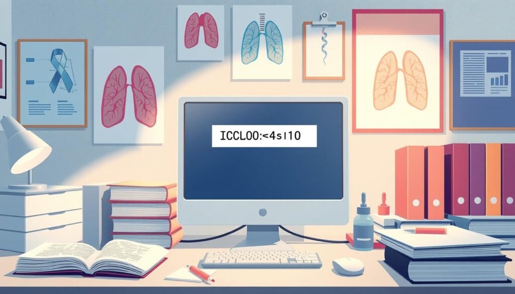icd 10 code for non-small cell lung cancer