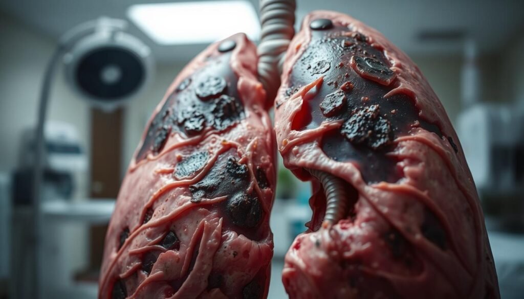 late-stage lung cancer visuals