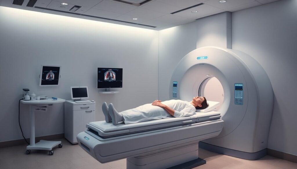 low-dose CT scan procedure