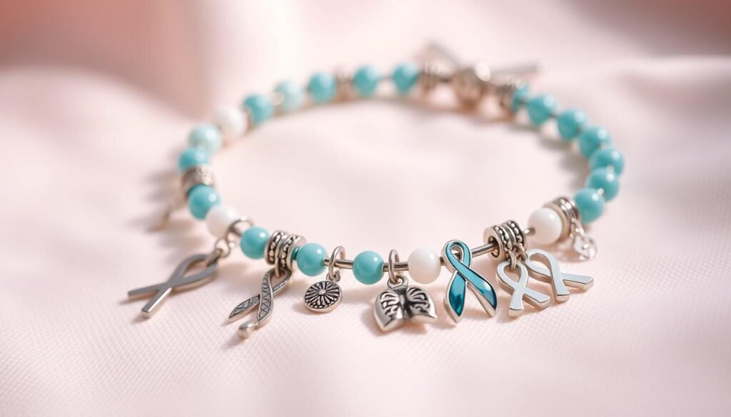 lung cancer awareness bracelet