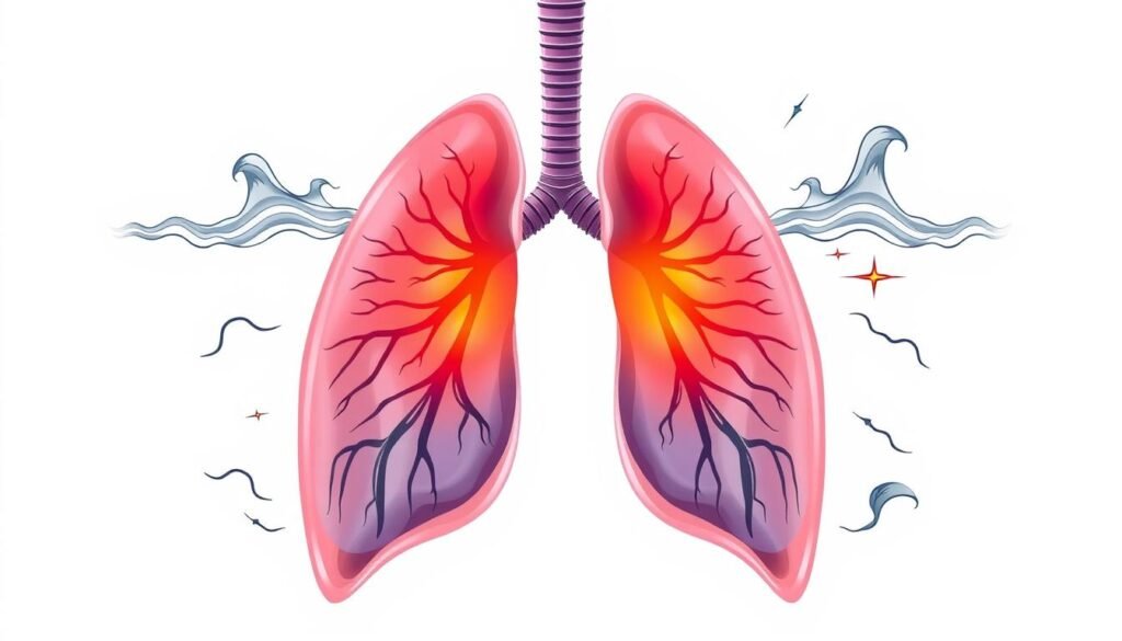 lung cancer chest pain description