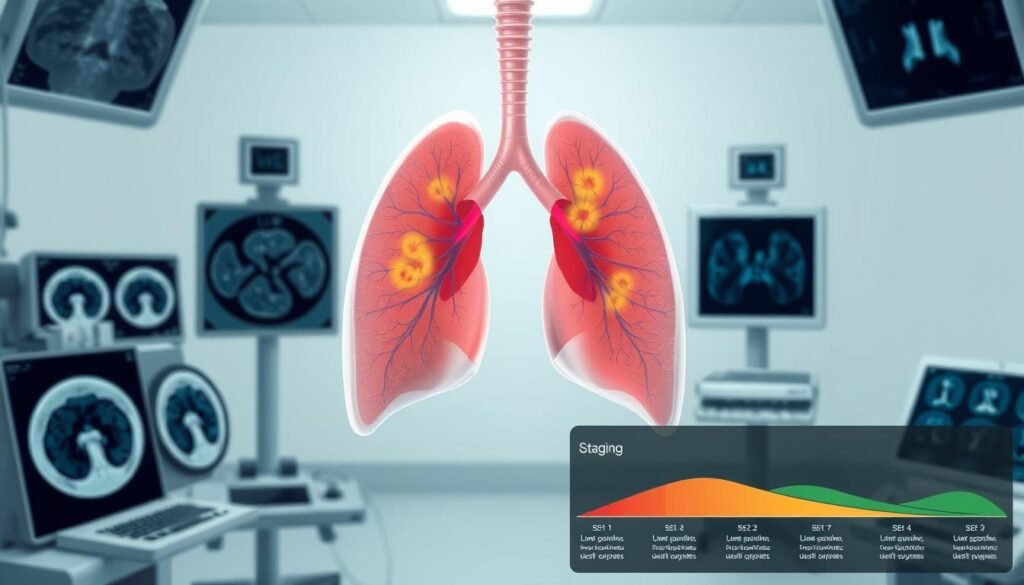 lung cancer diagnosis and staging
