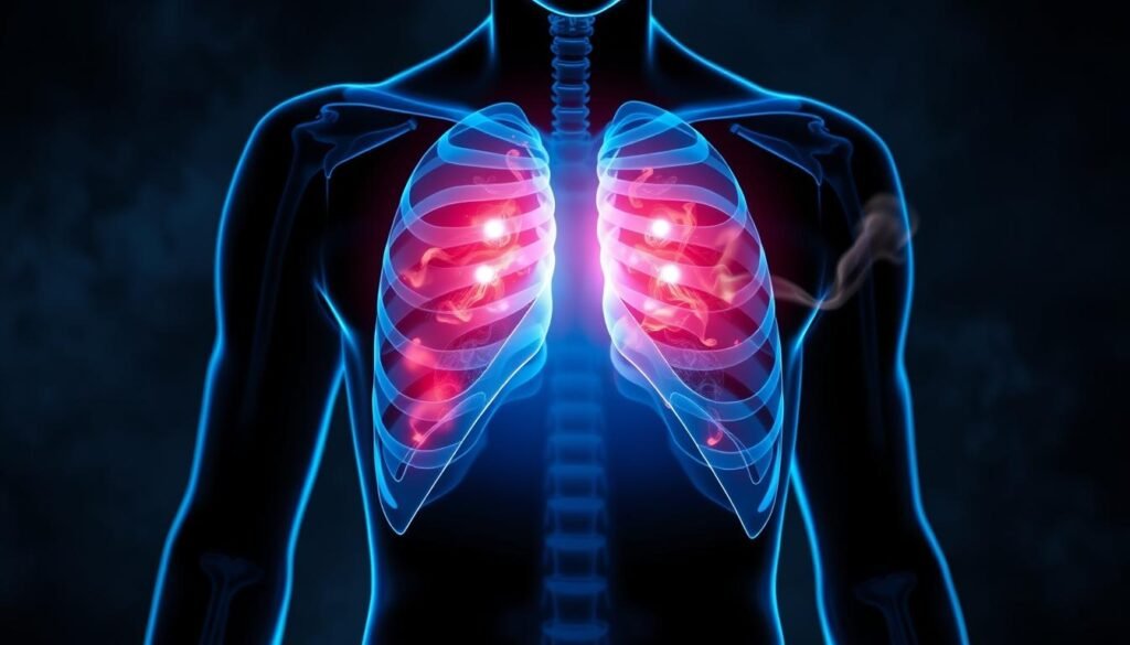 lung cancer pain in ribs