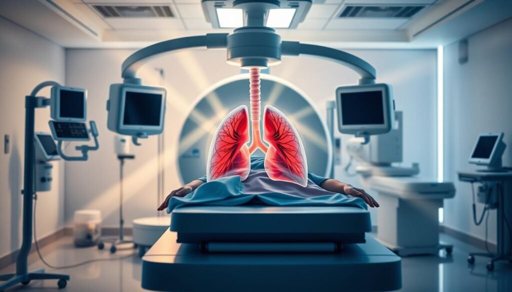 lung cancer radiation treatment process