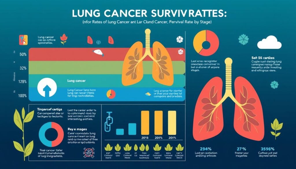 lung cancer survival rate by stage