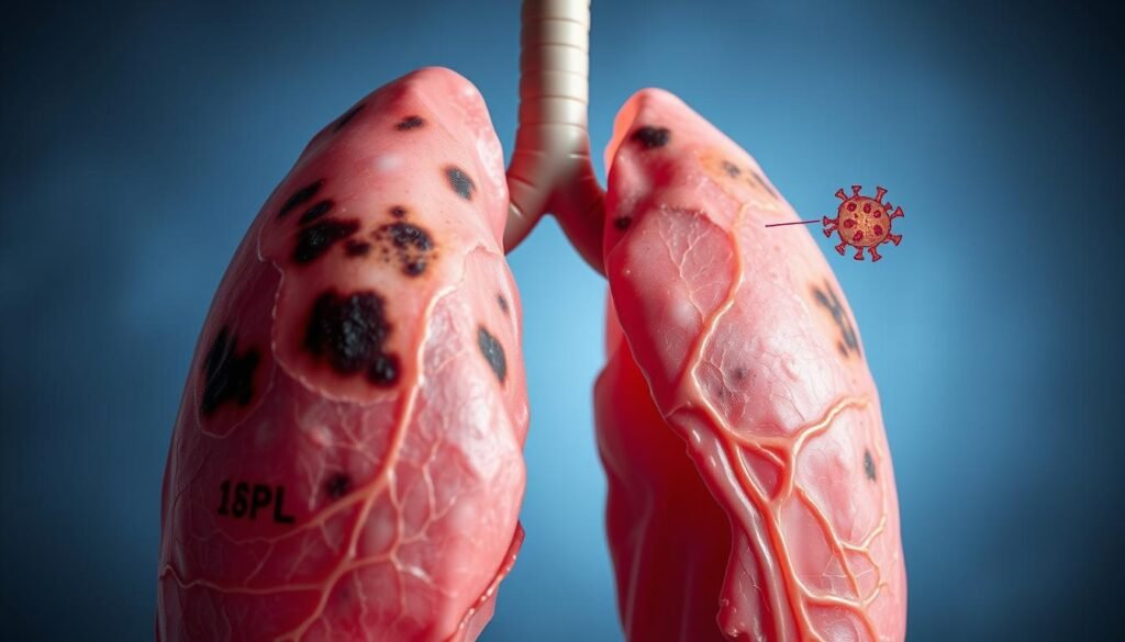 lung cancer symptoms yellow spot on skin not a bruise