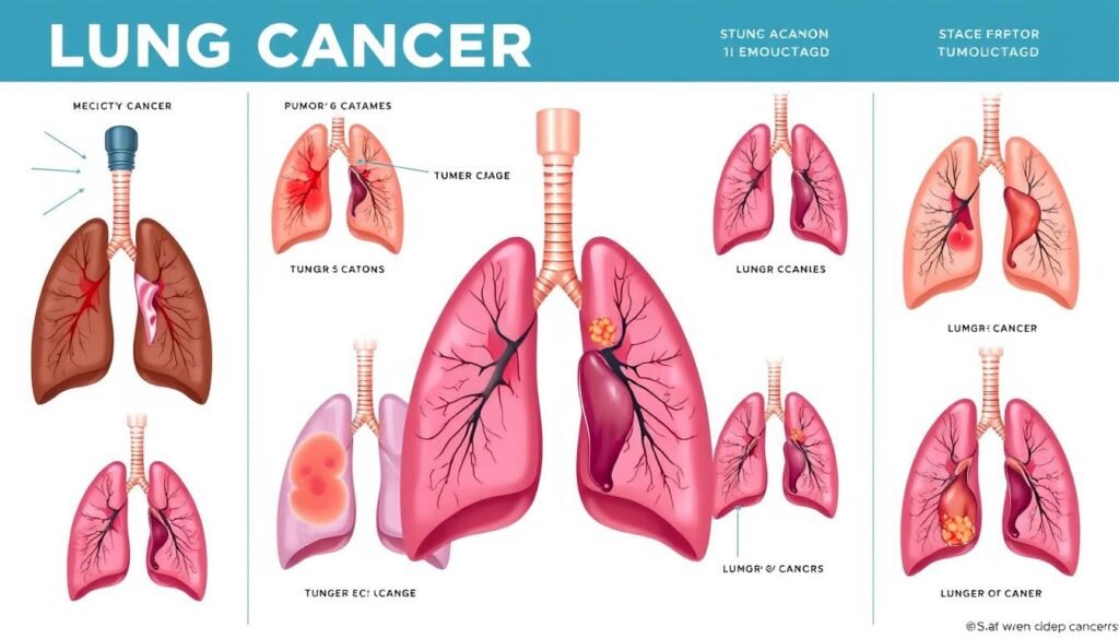 lung cancer types and staging