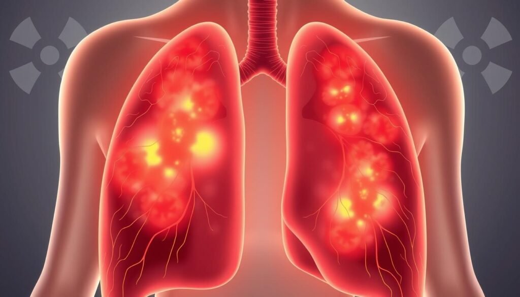lung complications following radiation therapy