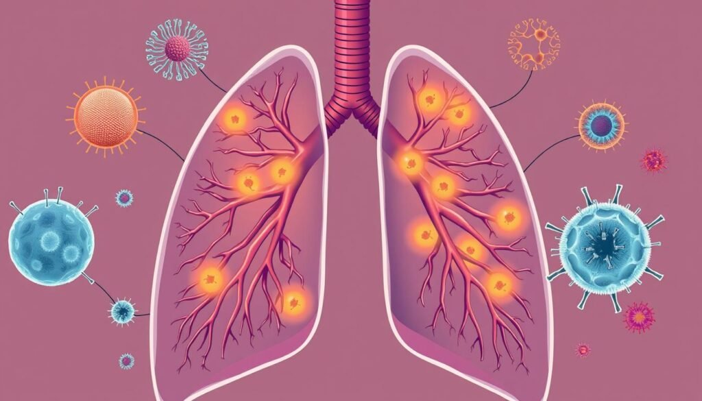 lung disease and cancer risk relating to chronic conditions