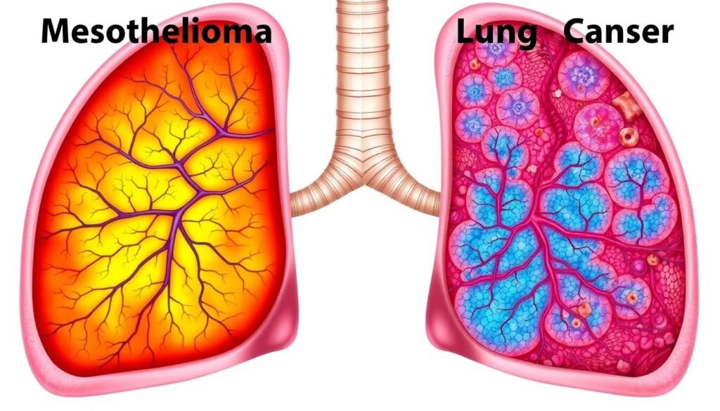 mesothelioma lung cancer classification