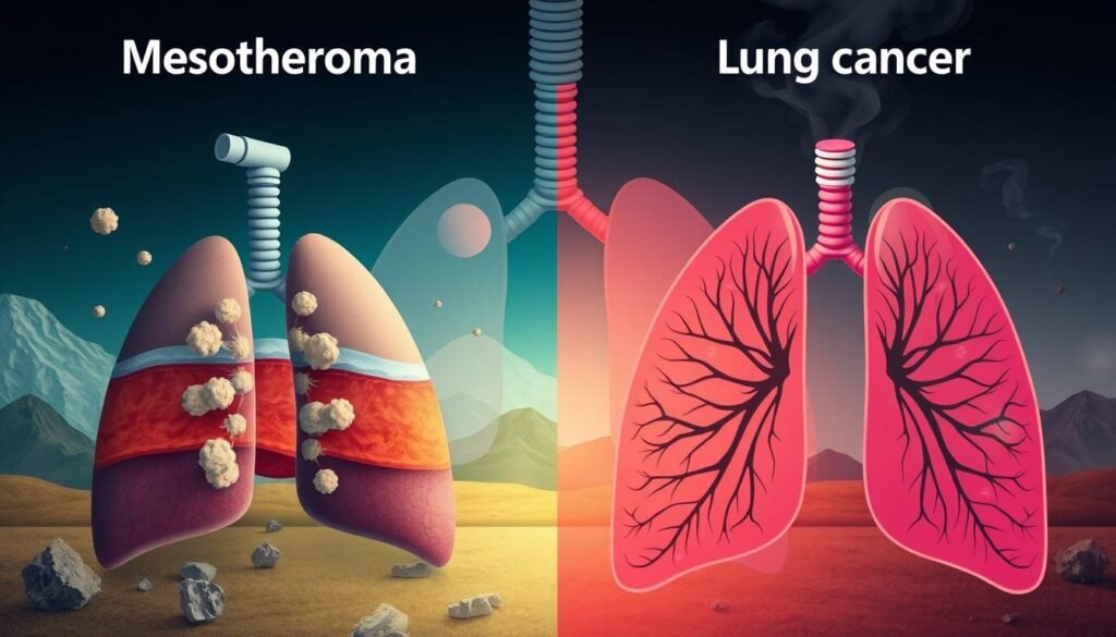 mesothelioma vs lung cancer