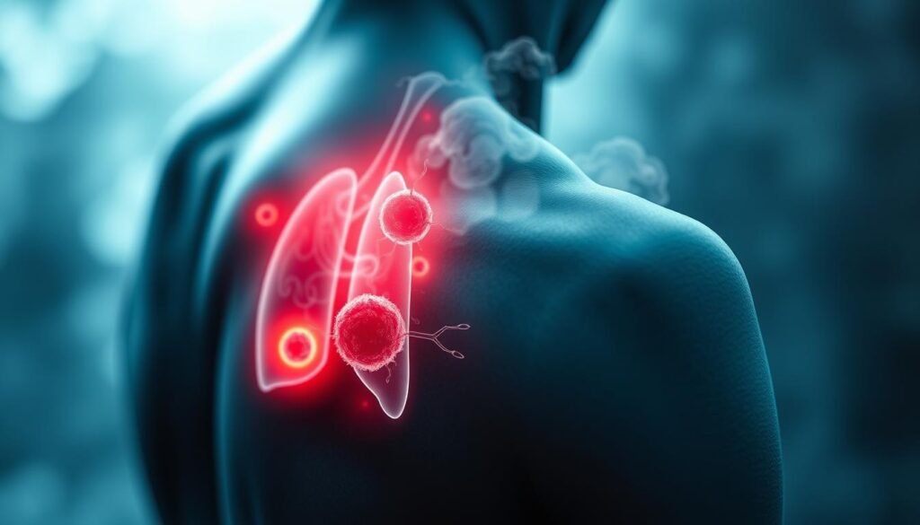 metastatic lung cancer related shoulder pain