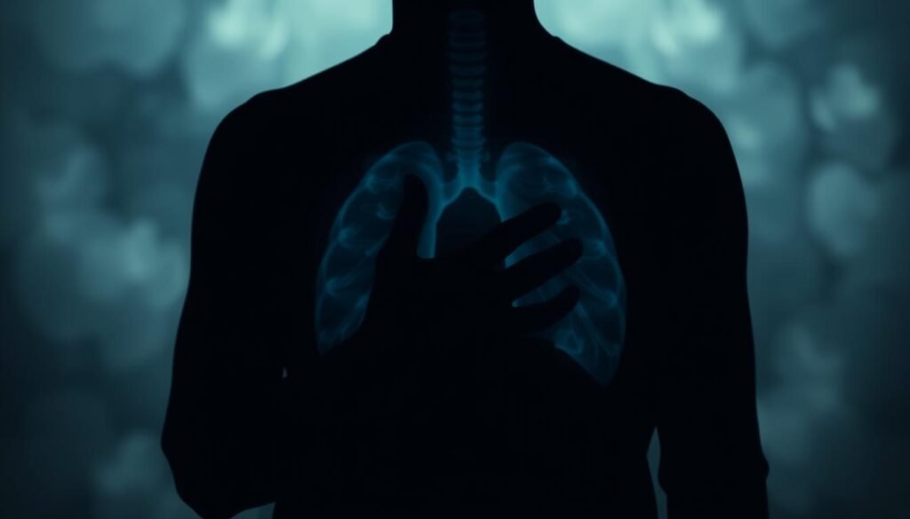 persistent chest pain and lung cancer symptoms
