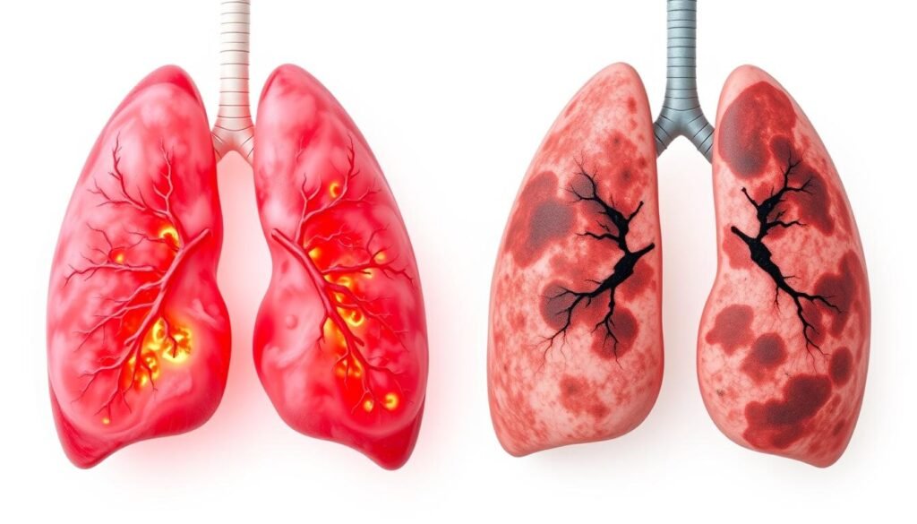 pneumonia or lung cancer
