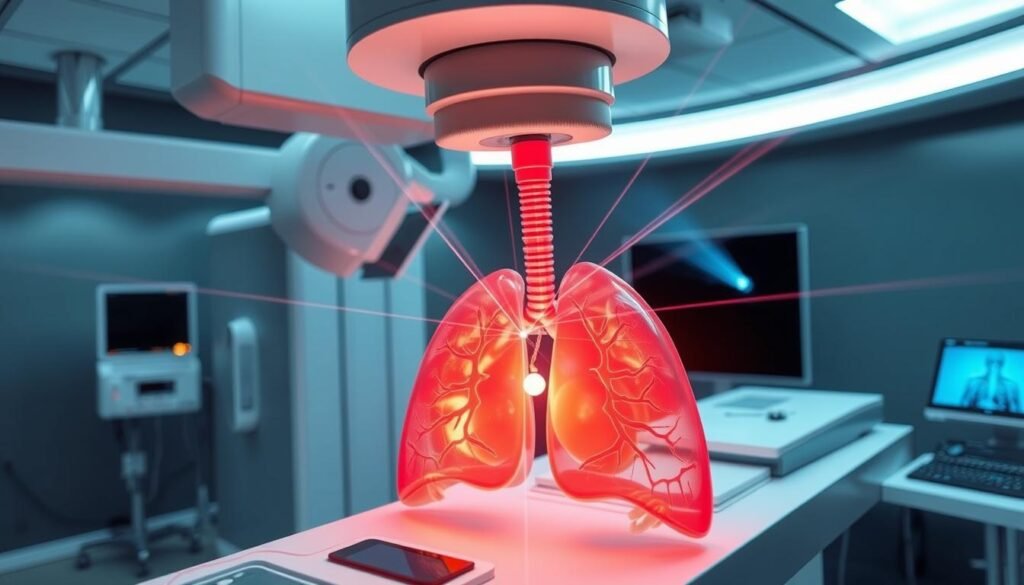 precision targeting in radiosurgery for lung cancer