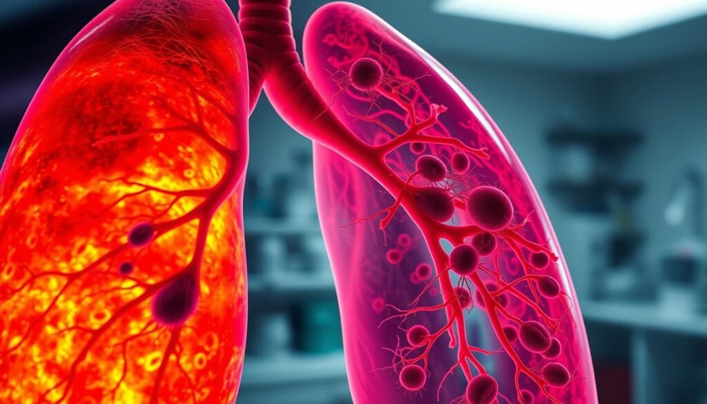 pulmonary inflammation causes cancer progression