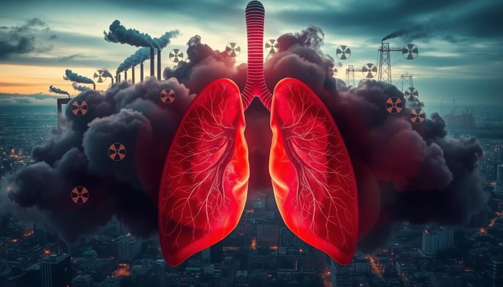 radiation exposure and air pollution in lung cancer risk