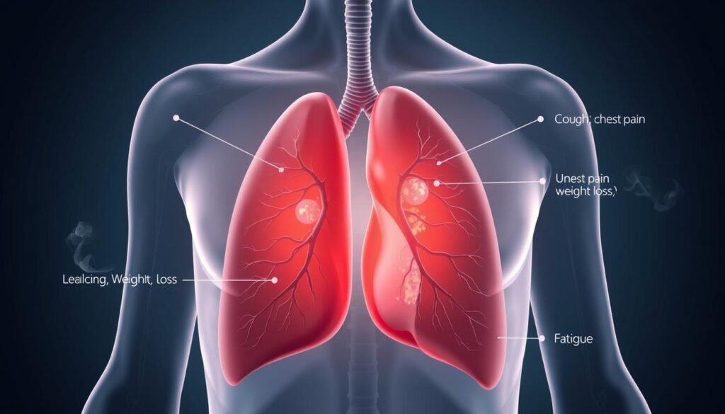 right lower lobe lung cancer symptoms