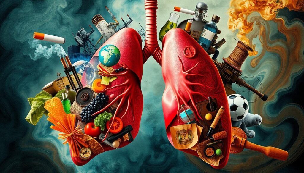 risk factors lung cancer symptoms