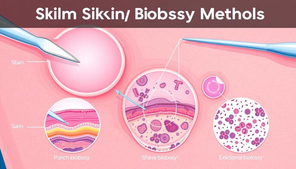 skin biopsy methods illustration