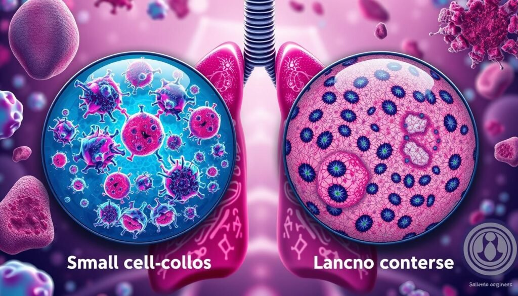 small cell lung cancer and non-small cell lung cancer types