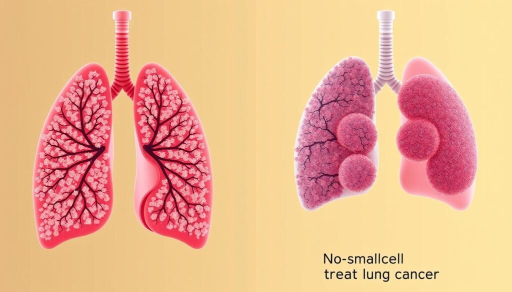 small-cell lung cancer vs non-small-cell lung cancer