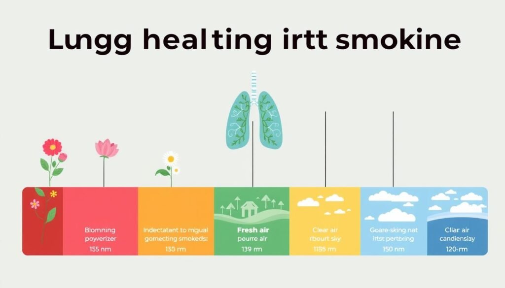 smoking cessation timeline for lung health improvement