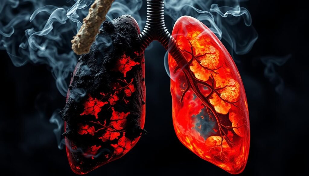 smoking effects on lungs
