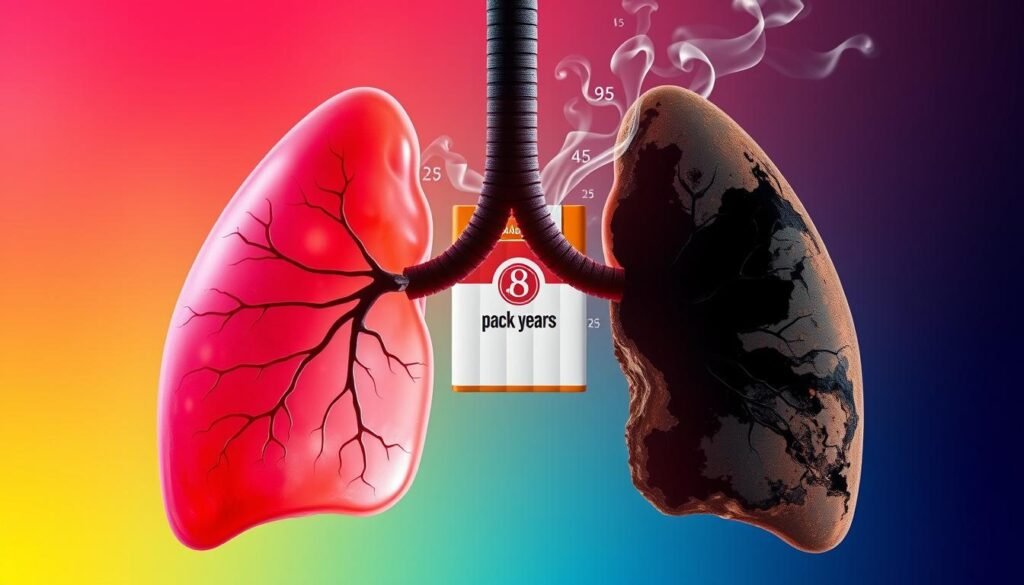 smoking pack-years and lung cancer risk