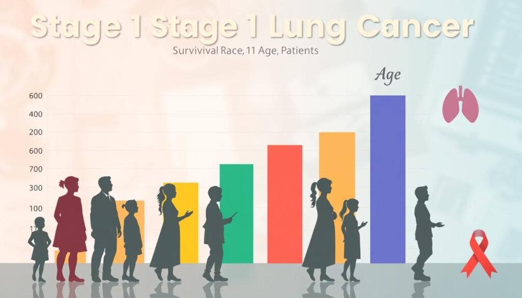 stage 1 lung cancer survival rate by age