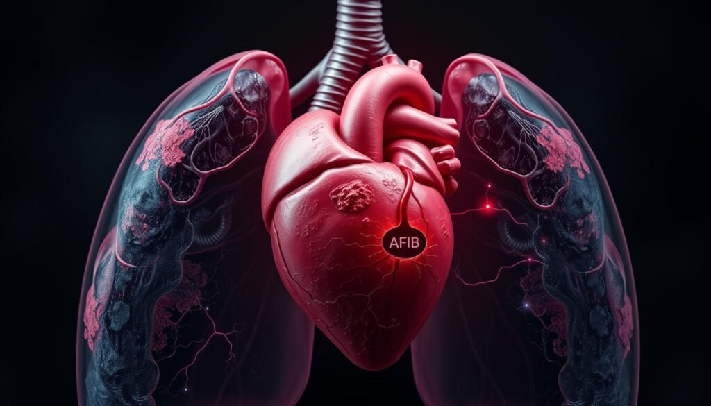 stage 4 lung cancer and afib