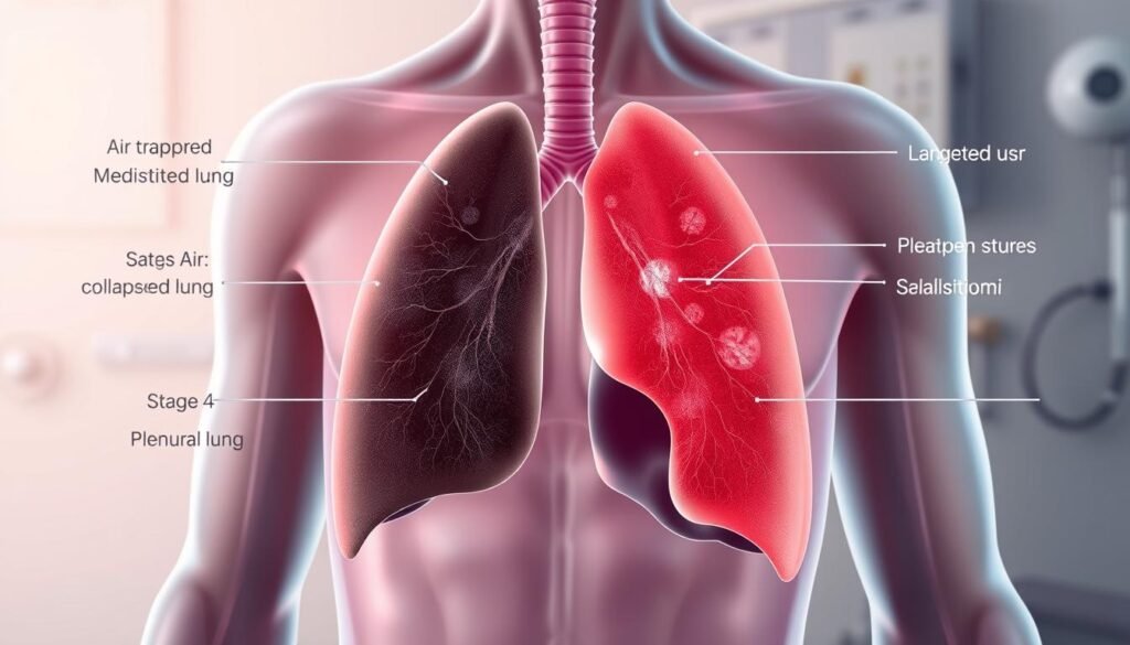 stage 4 lung cancer with collapsed lung