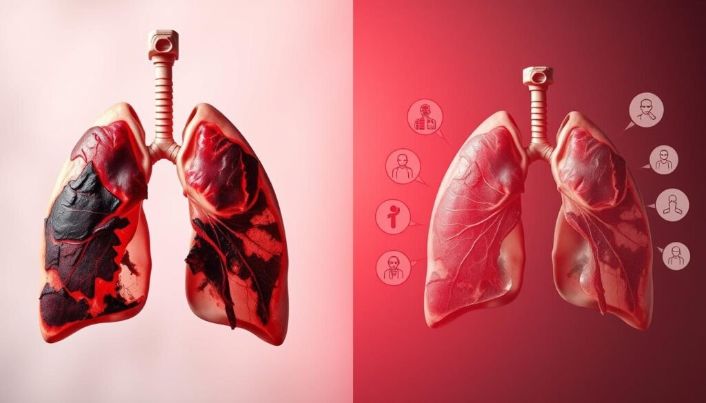 symptoms of emphysema and lung cancer