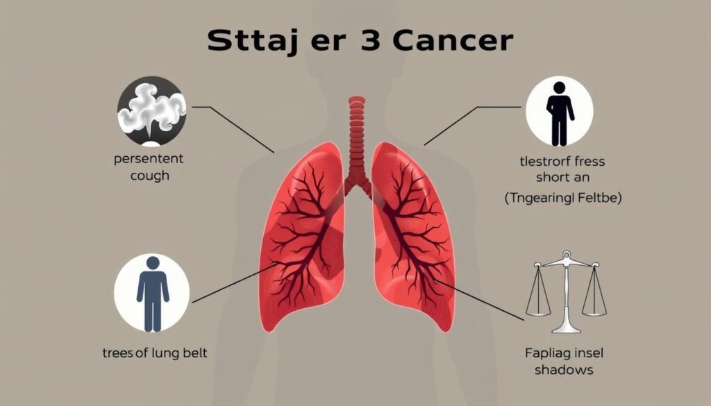 symptoms of stage 3 lung cancer