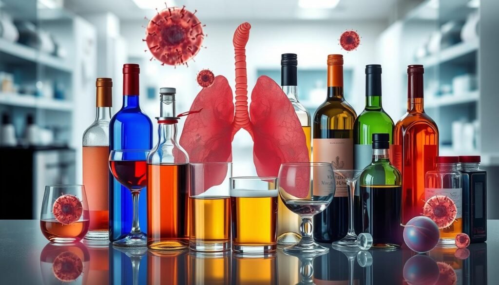 types of alcohol and cancer
