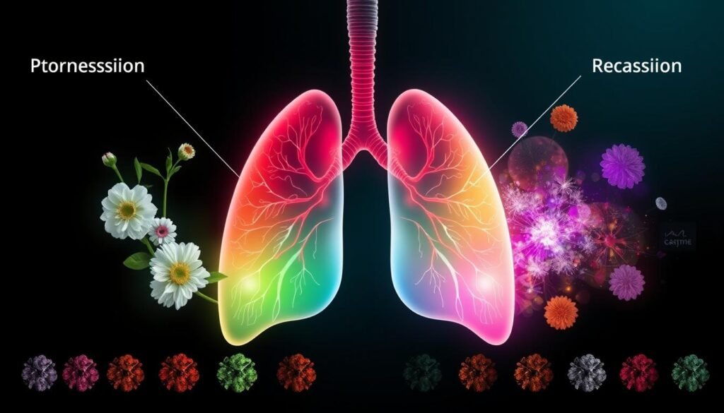 types of lung cancer remission