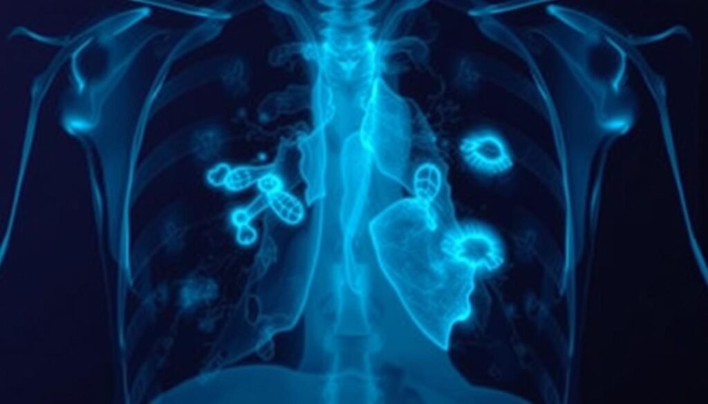 unhealthy healthy lung first stage lung cancer xray